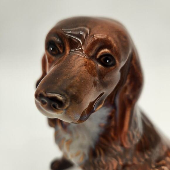 Sweet Ceramic Cocker Spaniel Needs A New Home! 8" Tall Perfect Condition Vintage - Picture 7 of 9